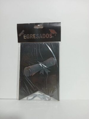 BANDERIN CON STAMPING EGRESADOS x1