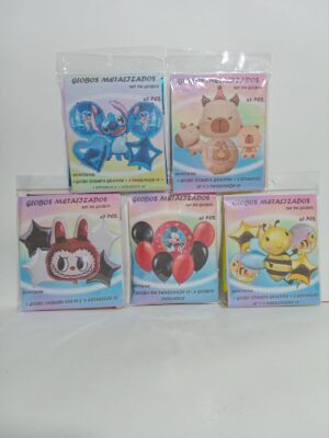 Kit Globos Animalitos Abejita Feliz CumpleañOs 5 Piezas X1
