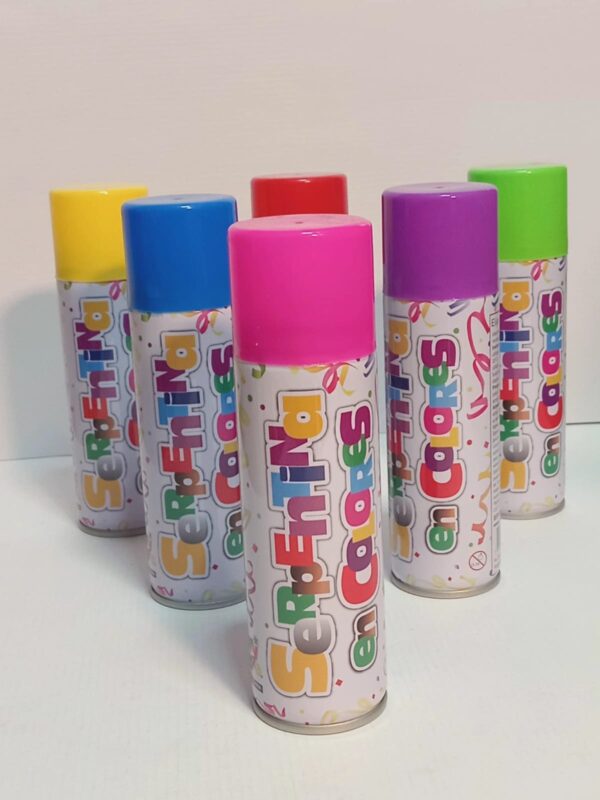 SERPENTINA EN AEROSOL MULTICOLOR  (80grs)