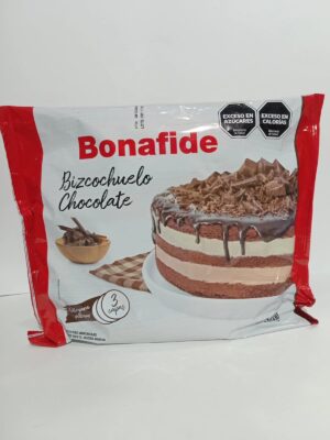 Bizcochuelo Bonafide Redondo 3 Capas Chocolate X500Gr 902270