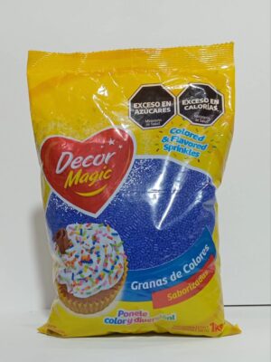 Grana Decormagic Azul  X1Kg