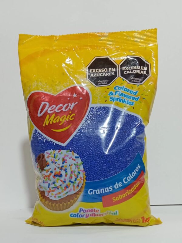 Grana Decormagic Azul  X1Kg