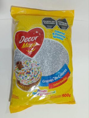 Grana Decormagic Plateada  X1Kg