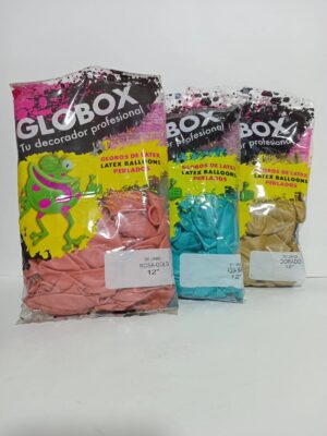 Globo Globox Liso 12" Rosa  X50