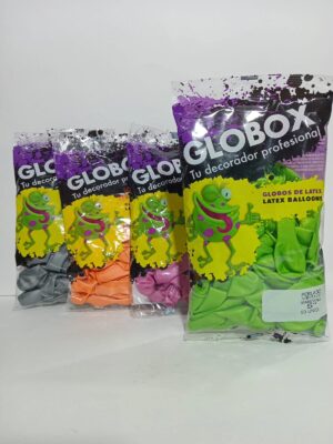 Globo Globox Liso 5" Verde Manzana  X50