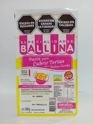 Pasta Ballina Formula H Color Amarilla X500Grs.