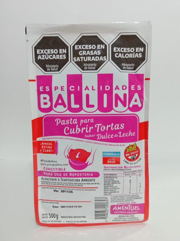 Pasta Ballina Formula H Color Roja X500Grs.