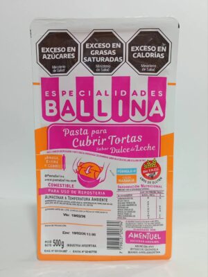 Pasta Ballina Formula H Color Naranja  X500Grs.