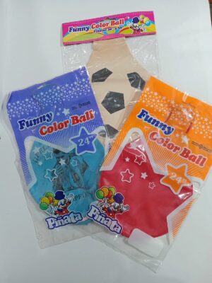 PiñAta Globo Super 24" Pelota Blanca Y Negra X3 Funny