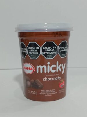 Pasta Mapsa Para Relleno Sabor Chocolate X450Grs
