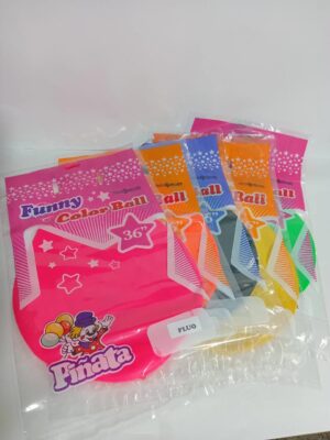 PiñAta Globo Gigante 36" Lisa Fluo Fucsia X3 Funny
