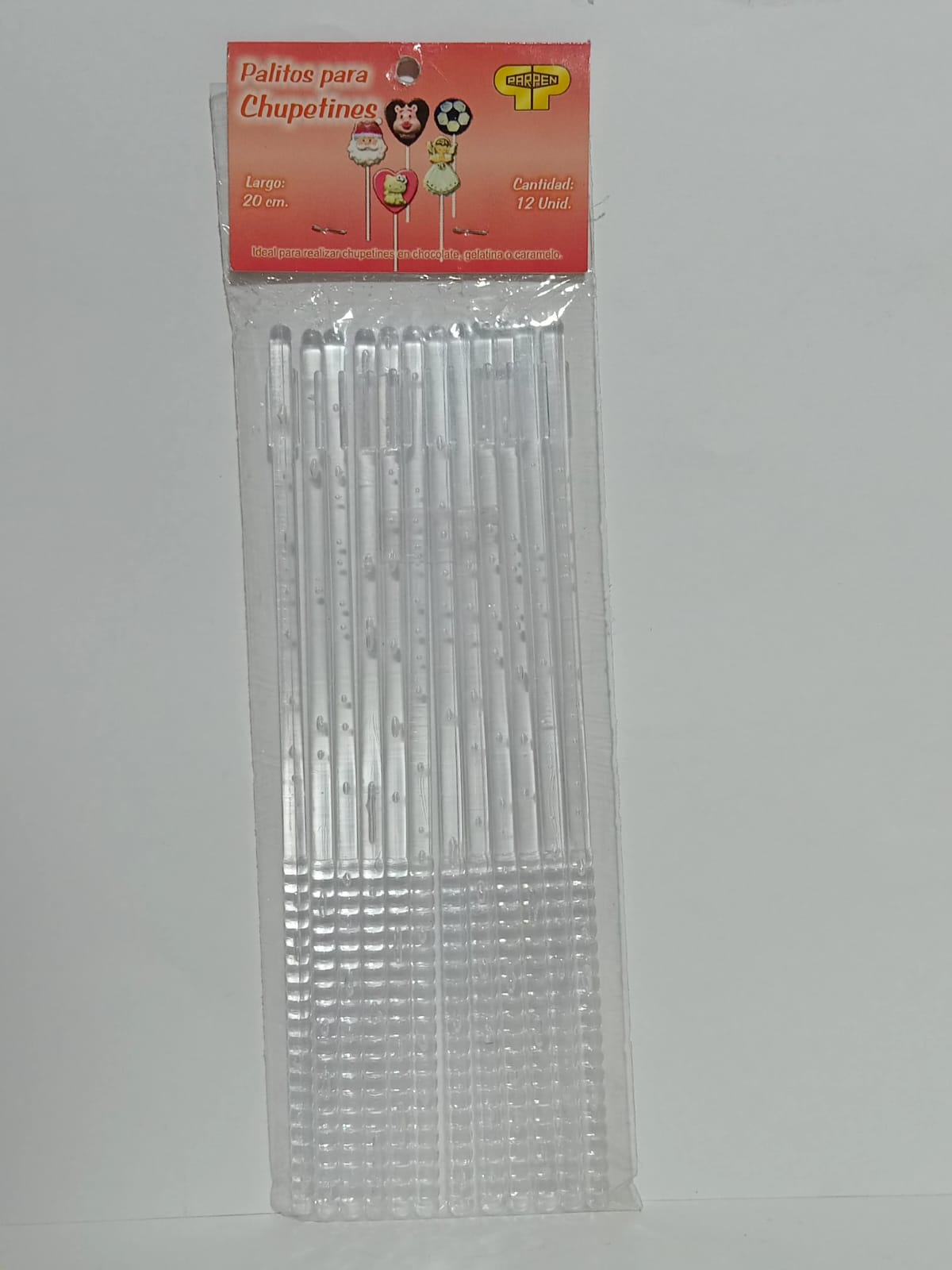 PALITO PARA CHUPETIN CRISTAL 20cm x12 PARPEN