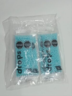 Drops Pastelar Perlas Medianas Celeste  35Grs
