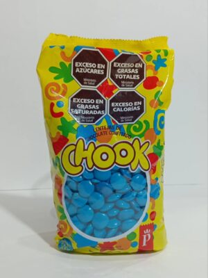 Lenteja Chocolate Mini Palmesano Chook Color Azul X500Grs