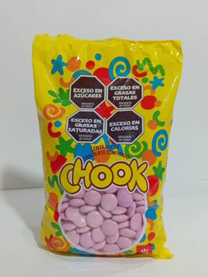Lenteja Chocolate Mini Palmesano Chook Color Rosa X500Grs