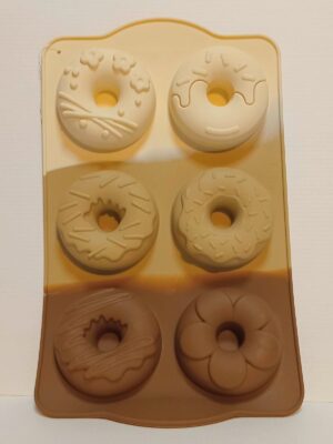 MOLDE SILICONA TRICOLOR DONA DECORADA x6 H2