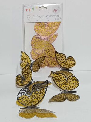 APLIQUE MARIPOSA GRANDE HOLOGRAFICA VARIOS COLORES (12x6) YJO794