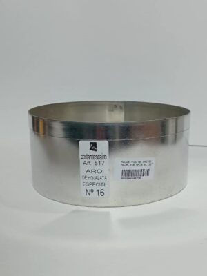 MOLDE POSTRE ARO DE HOJALATA Nº16 x1 517