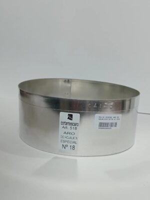 MOLDE POSTRE ARO DE HOJALATA Nº18 x1 518