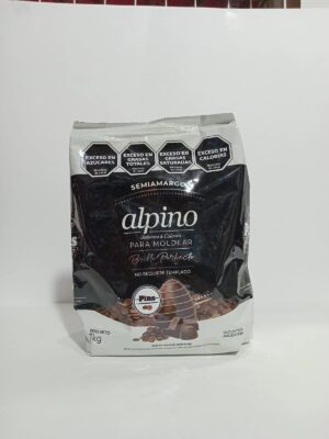 CHOCOLATE ALPINO LODISER PINS SABOR SEMIAMARGO xkg.
