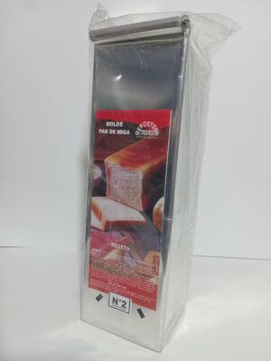 MOLDE PAN LACTAL CON TAPA DOÑA CLARA Nº2 30x10x10cm