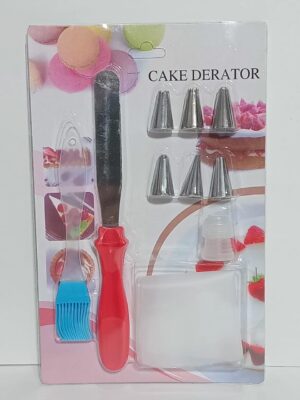 SET 6 PICOS CON CUPLA, MANGA, PINCEL Y ESPATULA x1