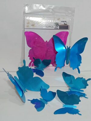 APLIQUE MARIPOSA METALIZADA (12unidades) x1 YJ0751