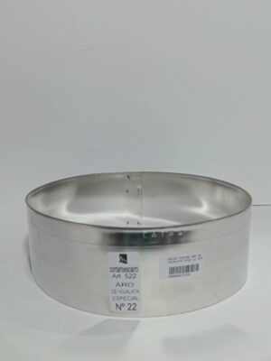MOLDE POSTRE ARO DE HOJALATA Nº22 x1 522