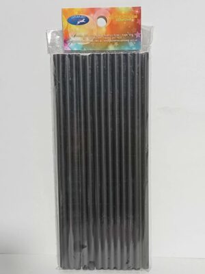 SORBETE BIODEGRADABLE NEGRO SIN FUNDA A GRANEL SUR x1000 07