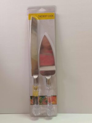 SET CUCHILLO/ ESPATULA PARA TORTA x1