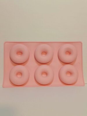 MOLDE SILICONA 6 DONAS LISAS 7cm