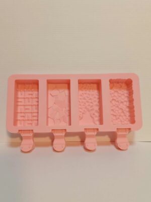 MOLDE SILICONA PALETA HELADO FACETADA CHICA