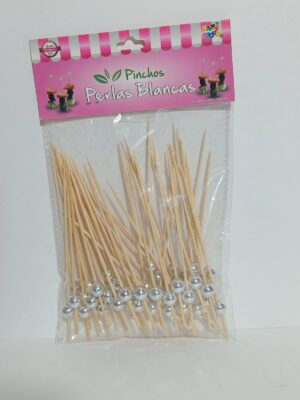 PINCHE CATERING PERLA BLANCA 12CM  x50  PC 053 PARTY STORE
