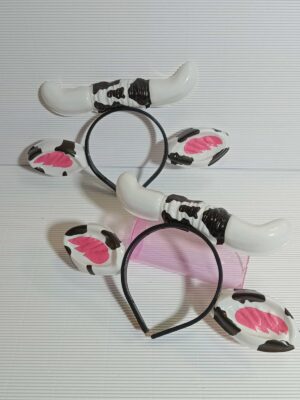 VINCHA CON OREJA VACA x1