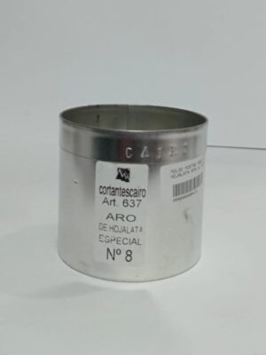 MOLDE POSTRE ARO DE HOJALATA Nº08 x1 637