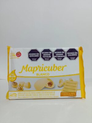 CHOCOLATE MAPRICUBER TABLETA BLANCO x500grs.