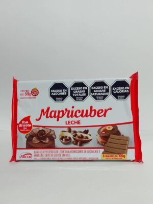 CHOCOLATE MAPRICUBER TABLETA CON LECHE x500grs.
