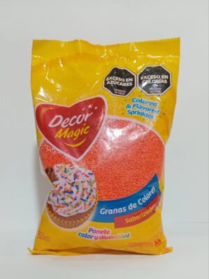 Grana Decormagic Naranja  X1Kg