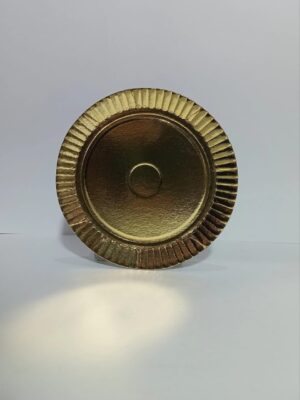 BANDEJA CARTON REDONDA DORADA PREMIUM Nº2 (18.5cm) x10u.