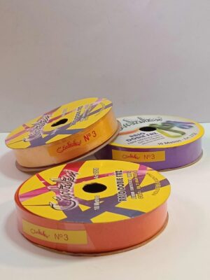 CINTA RASO Nº3 NARANJA x10mts
