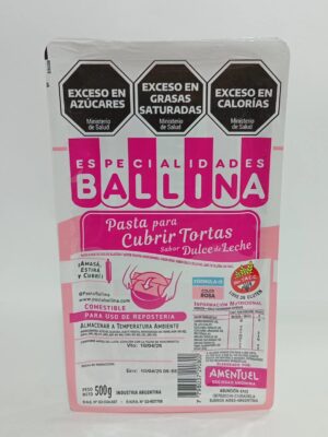 Pasta Ballina Formula H Color Rosa X 500Grs.