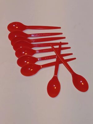 CUCHARA REFORZADA ROJO (16 Cm) x10