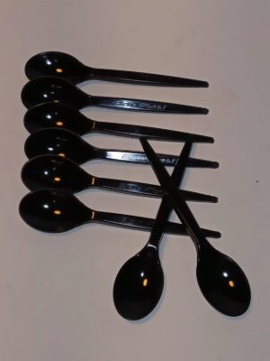 CUCHARA REFORZADA NEGRA (16 Cm) x10