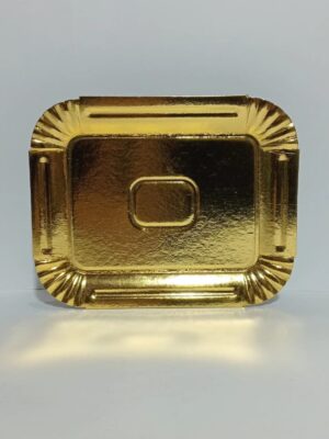 BANDEJA CARTON RECTANGULAR DORADA Nº1 (13X18cm) x10u. RAF 6151/6201