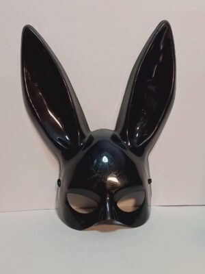 CARETA CONEJITA PLAY BOY NEGRA RIGIDA x1
