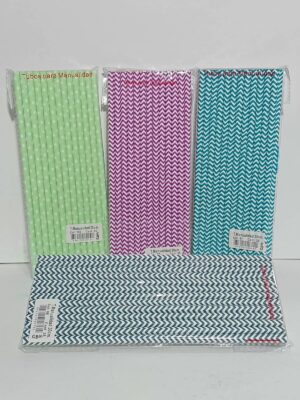 SORBETE POLIPAPEL BLANCO CON RAYAS FUCSIA CBX Nº1017 20cm x25