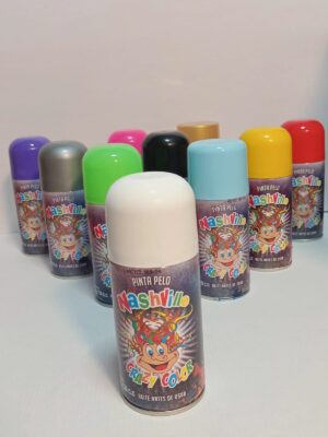 PINTURA AEROSOL PARA PELO NASHVILLE CRAZY COLOR BLANCA x12u.