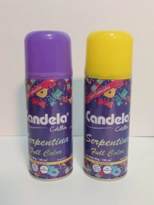 SERPENTINA EN AEROSOL IMPORTADA CANDELA FULL COLOR (100grs)