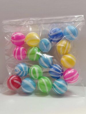 PELOTITAS CHICAS MULTICOLOR RAYADA ROTTI x18