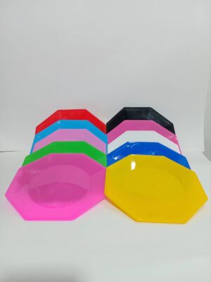 PLATO OCTOGONAL CHICO KV AMARILLO x10 1017AM